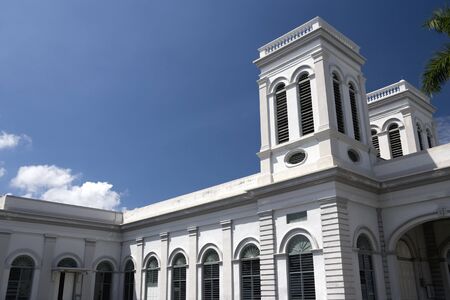 Church of The Assumption, built around 1860 and still being used today at the UNESCO World Heritage site of Georgetown, Penang, Malaysia.の写真素材