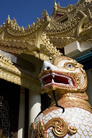Dhammikarama Burmese Temple located at UNESCO's World Heritage site, Georgetown, Penang, Malaysia.の写真素材