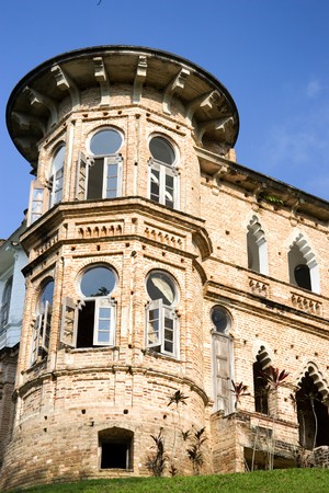 Ruins of a partially completed castle in Malaysia.の写真素材