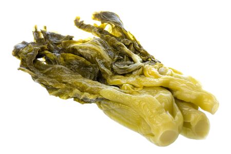 Isolated image of Chinese salted mustard.の写真素材