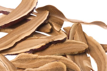 Isolated image of Dried Lingzhi Mushrooms.の写真素材