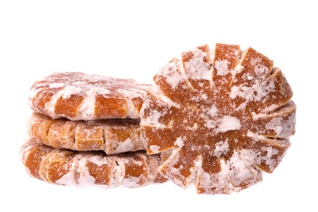 Isolated macro image of preserved lime.の写真素材