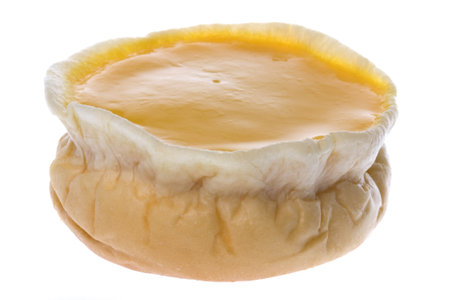 Image of freshly baked mango pudding.