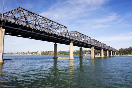 Image of Iron Cove Bridge in Sydney, Australia.の写真素材