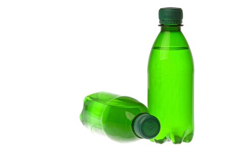 Isolated image of bottled sparkling water.の写真素材