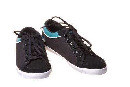 Isolated image of a pair of trendy canvas shoes.の写真素材