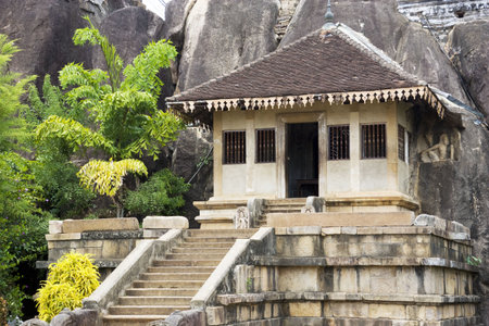 Image of UNESCO's 3rd century World Heritage Site of Isurumuniya Temple, located at Anuradhapura, Sri Lanka. の写真素材