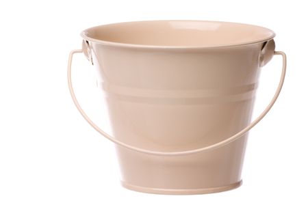Isolated image of a metal pail.の写真素材