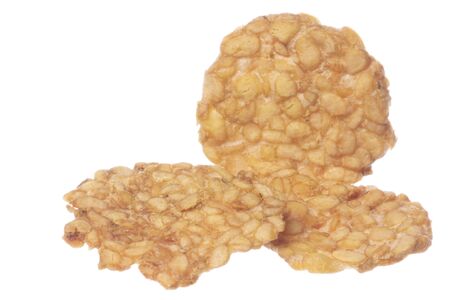 Image of Tempeh crackers, made of fermented soybeans, an Indonesian delicacy.の写真素材