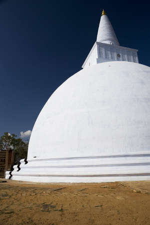 Image of UNESCO's World Heritage Site of Mirisavetiya Stupa, located at Anuradhapura, Sri Lanka. This stupa was built by King Dutugumunu (161-158 BC).の写真素材