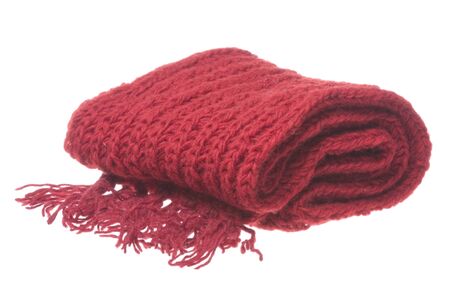 Isolated image of Nepalese woolen scarf.の写真素材