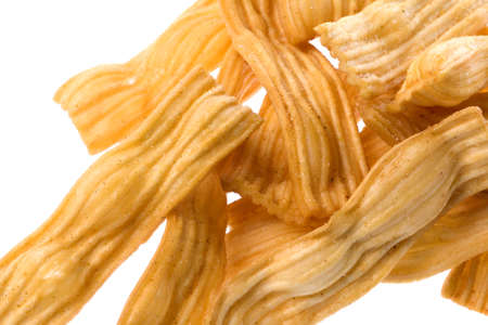 Isolated image of a Japanese rice crackers.の写真素材