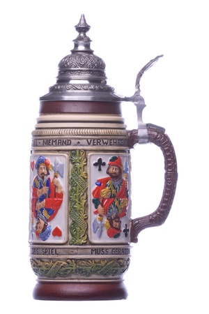 Isolated image of a German beer mug.の写真素材