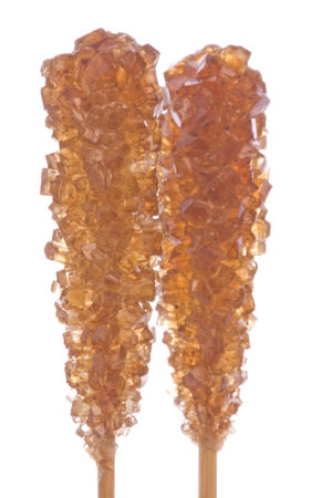 Isolated macro image of sugar sticks.の写真素材