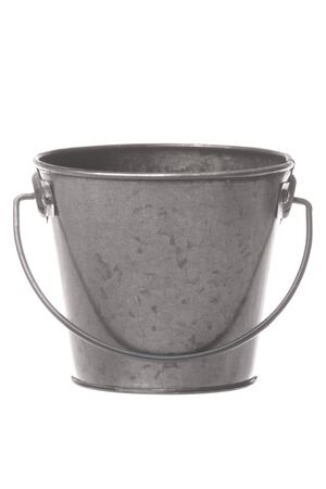 Isolated image of a metal pail.の写真素材