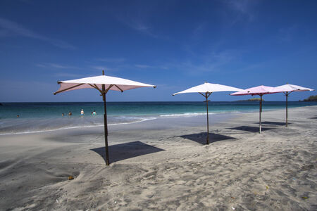 Sunny day at the beachの写真素材