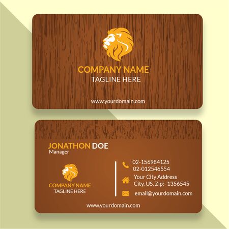 Double sided professional Business card templateのイラスト素材