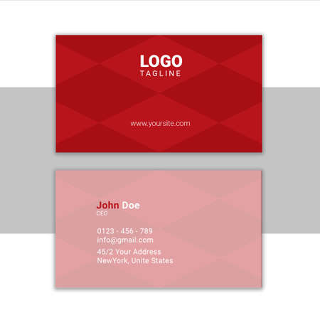 Double sided corporate business card templateのイラスト素材