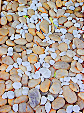 small colored rocksの写真素材