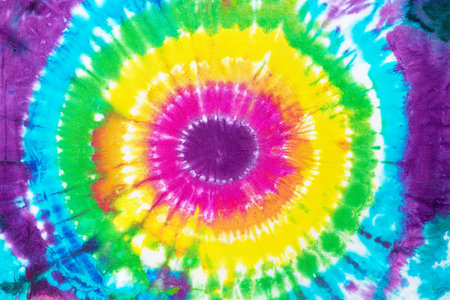 tie dye pattern hand dyed on cotton fabric  abstract background.の写真素材