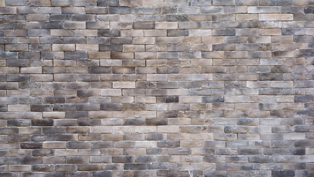 Texture of stone brick wall decor backgroundの写真素材