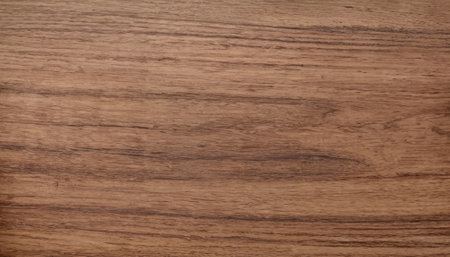 Close-Up of Walnut Wood Furniture Surface Textureの写真素材