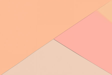 Abstract Geometric Paper Background in Peach, Pink, and Beigeの写真素材