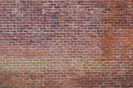 Weathered Brick Wall Backgroundの写真素材