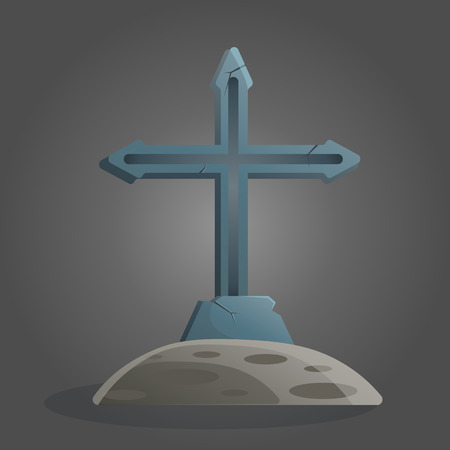 Memorial flat icons isolated vector illustration RIPのイラスト素材