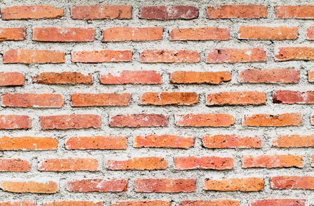 Wall of concrete and brick on construction background