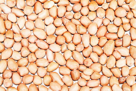 Peanuts texture background on grunge metal sheetの写真素材