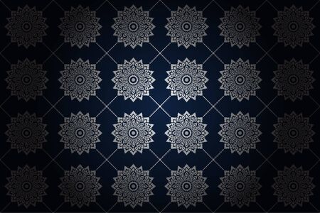 Thai vintage seamless pattern vector backgroundのイラスト素材