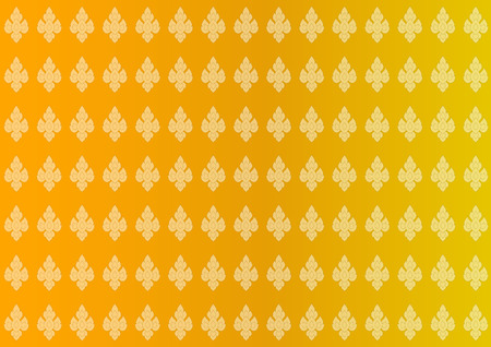 Golden Thai vintage pattern vector abstract backgroundのイラスト素材