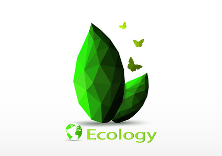 Green world ecology environmental concept vector illustrationのイラスト素材