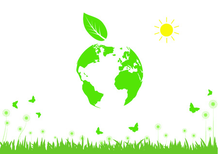 World environment day concept, vector illustrationのイラスト素材