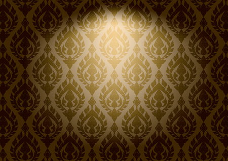 Thai vintage pattern vector abstract backgroundのイラスト素材