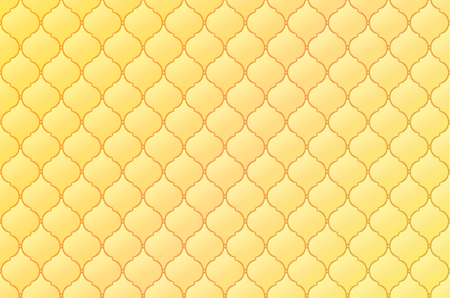 Golden Thai vintage pattern vector abstract backgroundのイラスト素材