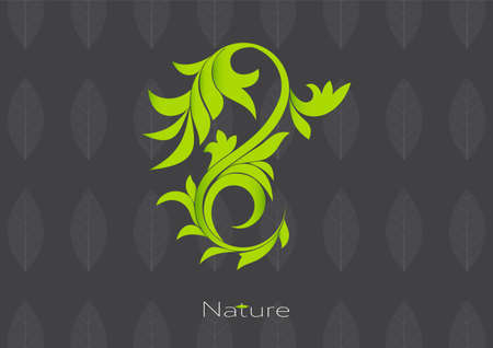 Leaves plant logo pattern template vectorのイラスト素材