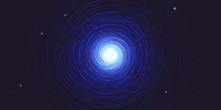 Blue spiral galaxy milky way abstract background vector illustrationのイラスト素材