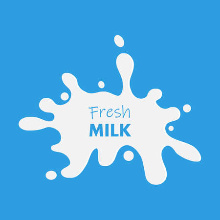 Milk splash vector illustration abstract backgroundのイラスト素材