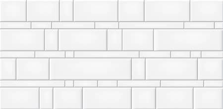 White ceramic tiles wall texture abstract background vector illustrationのイラスト素材