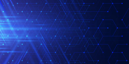 Futuristic global digital big data connection technology abstract background vector illustration