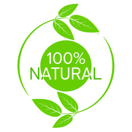 Fresh green leaves logo vector illustrationのイラスト素材