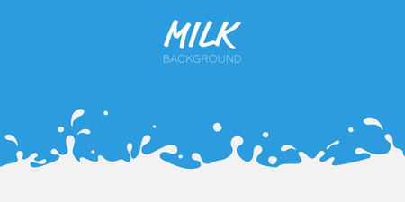 Milk splash background vector illustrationのイラスト素材