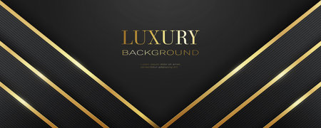 3d luxury gold abstract background vector illustrationのイラスト素材