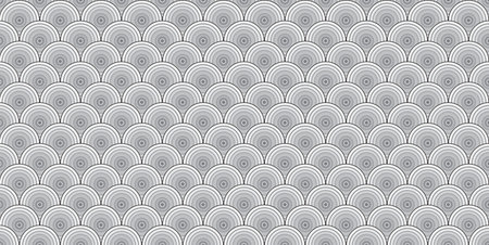 Modern geometric line circle abstract background seamless pattern vector illustrationのイラスト素材