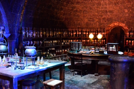 The Hogwarts Potions Room at Warner a Brothers Studioの素材