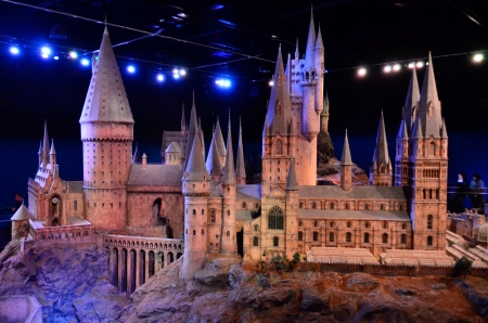 The Hogwarts Castle scale model at Warner Brothers studioの素材