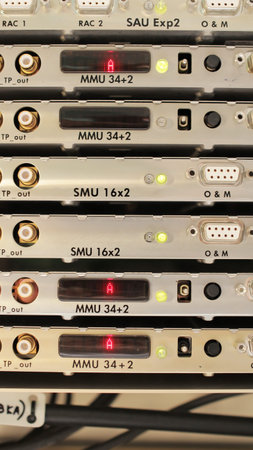 Multiplexers of last generation the modern equipmentTelecommunication equipment, optical multiplexer...