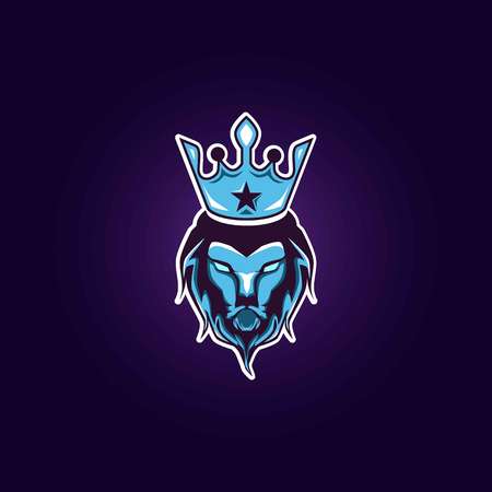 Lion Head Logoのイラスト素材